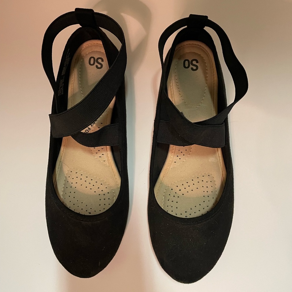 Black Ballet Flats Size 7